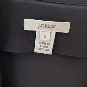 J crew silk blouse